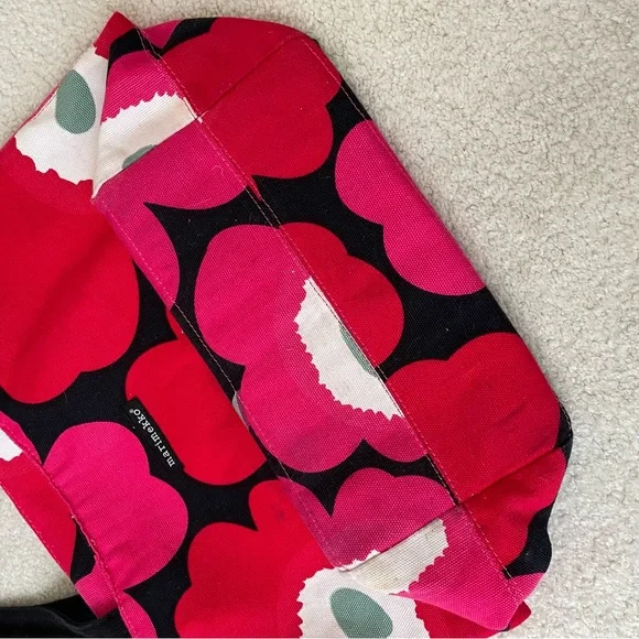 Marimekko Avon Breast Cancer Crusade Red/Pink Floral Tote Bag (Stained) - Picture 4 of 15